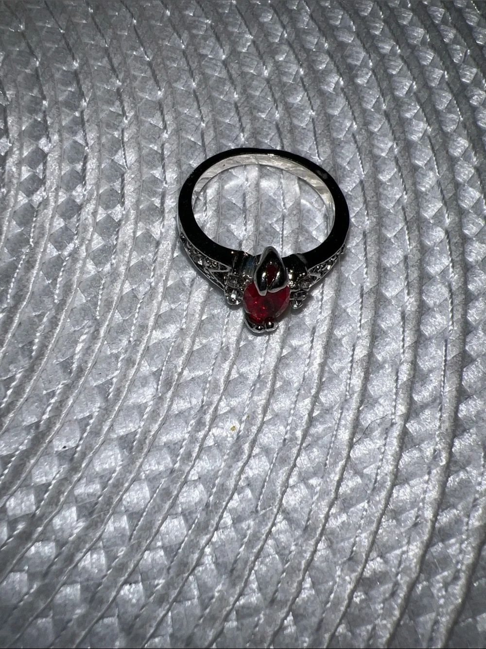 Red Crystal Statement Ring - Women Jewelry